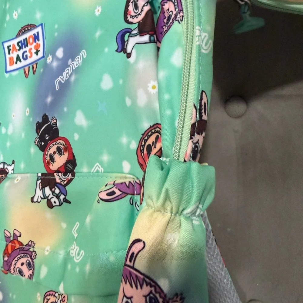 Labubu Mint Green Backpack with adorable celestial design, Brand New With Tags - Picture 10 of 14